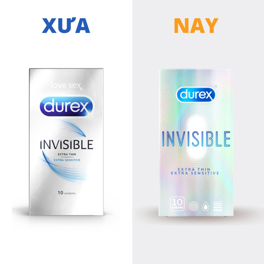 Bao Cao Su Siêu Mỏng Cao Cấp Durex Invisible Chính Hãng Satify