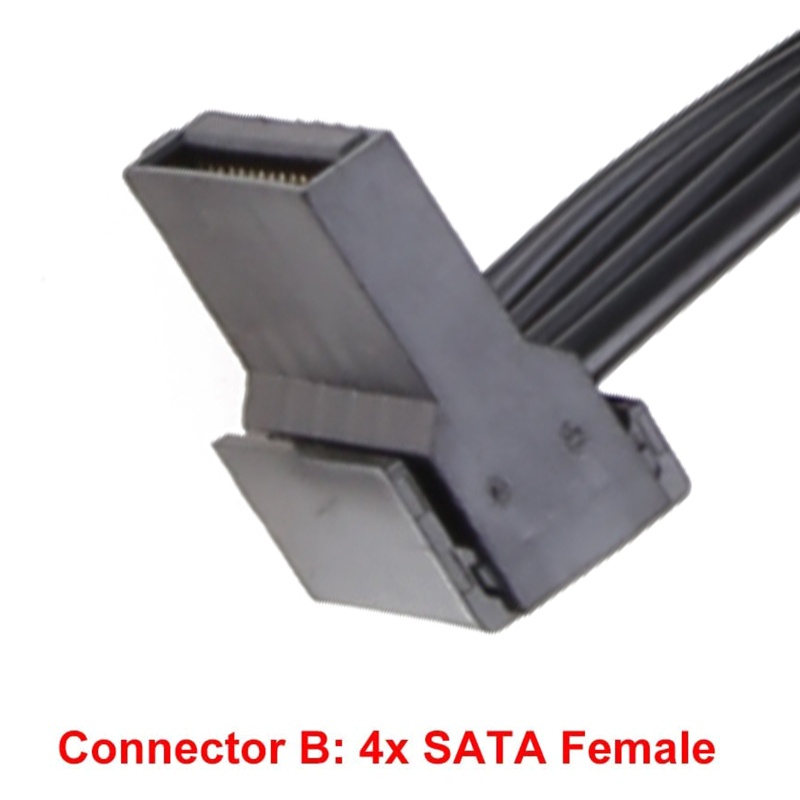 Dây Cáp Chuyển Đổi Nguồn Điện 6 Pin Male Sang 4X Female Cho Ổ Cứng Corsair 19 7-in 50cm