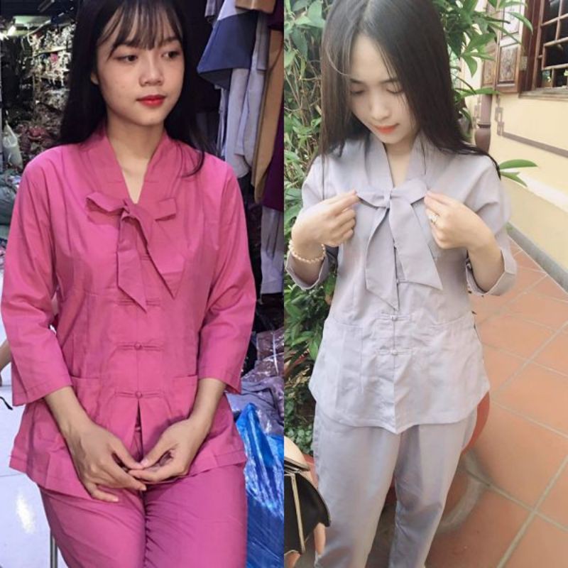 đồ  bộ Đi chùa. la hán  nơ  .