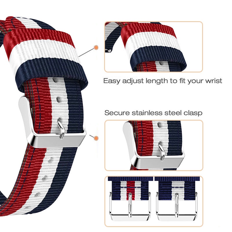 Dây Đeo Nylon Cho Đồng Hồ Thông Minh Xiaomi Mi Watch S1 Active 2 Màu Lựa Chọn