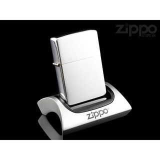 Bật lửa Zippo trắng trơn *sáng bóng* *sử dụng xăng*