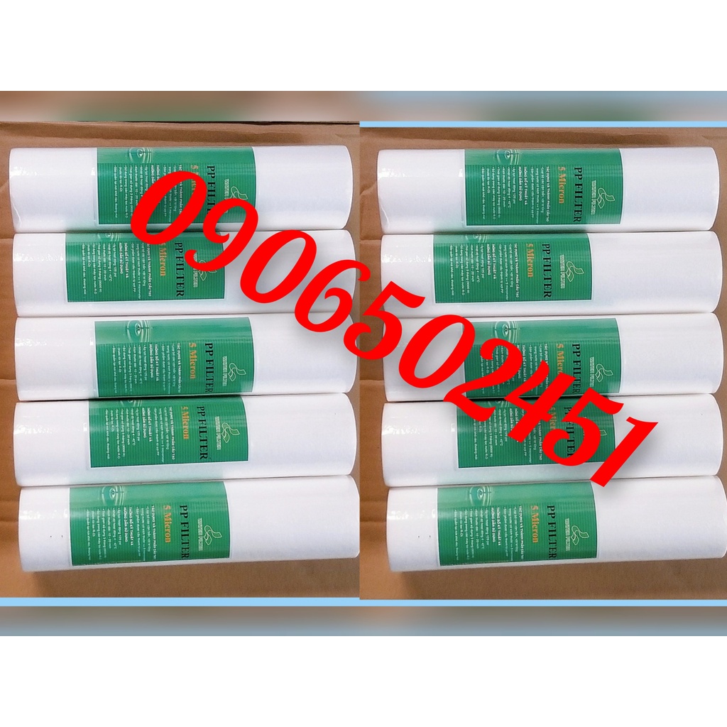 Bộ 3,5,10  lõi  lọc nước số 1 PP 10inch SAGANA