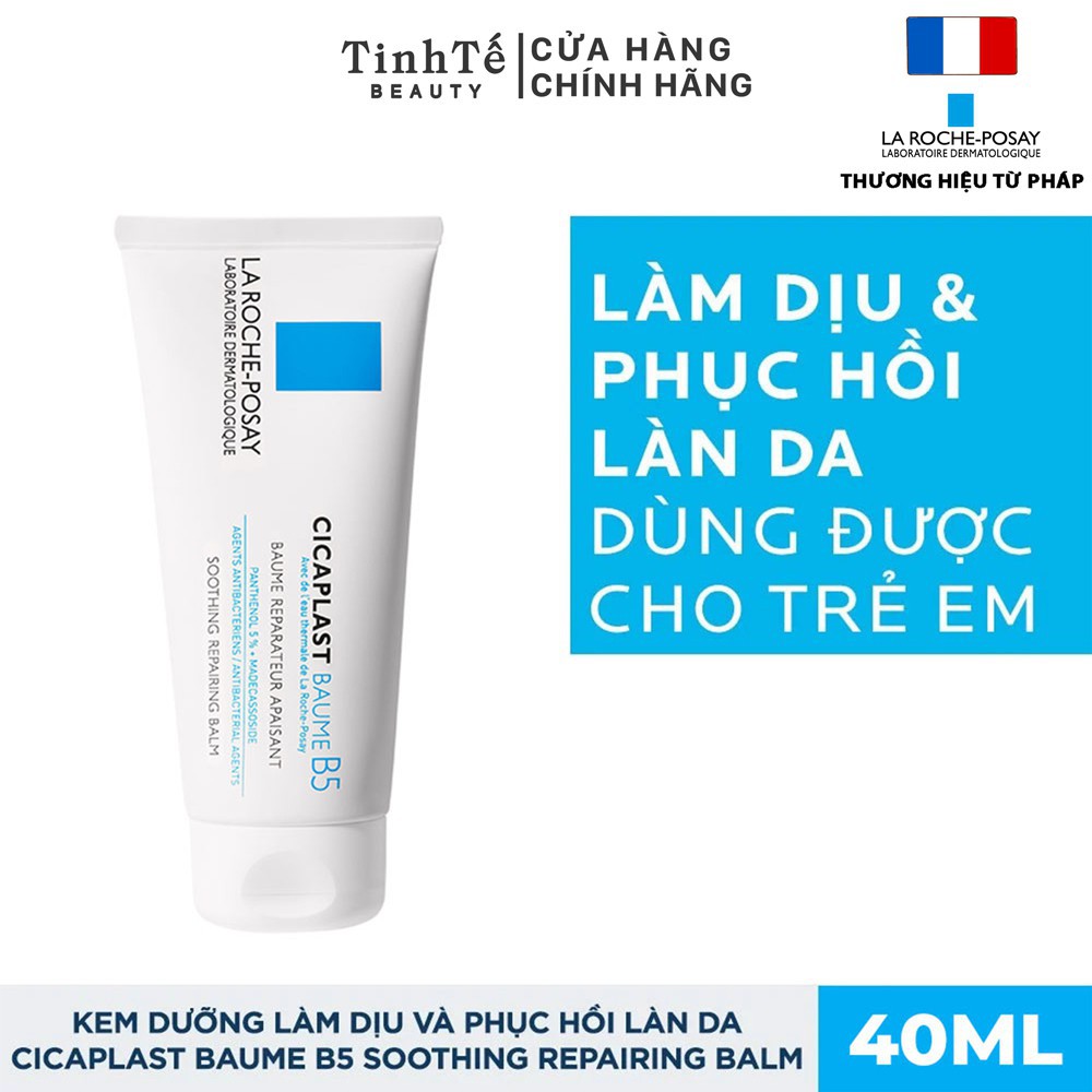 (Chĩnh hãng) Kem dưỡng giúp làm mờ sẹo, làm dịu,hỗ trợ quá trình phục hồi, tái tạo da La Roche-Posay Cicaplast B5