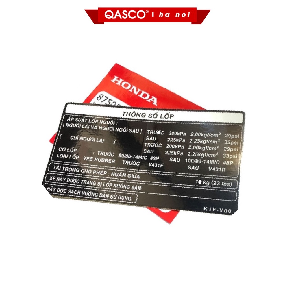 Tem thông số lốp  AIR BLADE 125 - 150   - HN