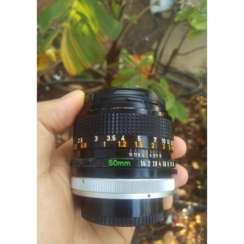 Lens MF Canon 50mm F1.4 chụp chân dung