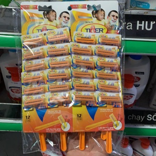 Vỉ 24 cây dao cạo râu TIGER 2 lưỡi