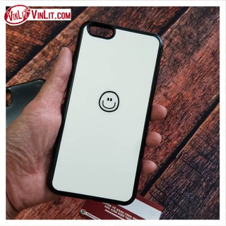Ốp lưng Iphone họa tiết mặt cười đơn giản màu trắng iphone 6 6s 6 plus 6s plus 7 8 7plus 8 plus x đẹp xinh