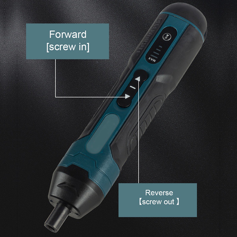 Bộ Tua Vít Điện Mini Kèm 2 Mũi Khoan Đa Năng Tiện Dụng Bits