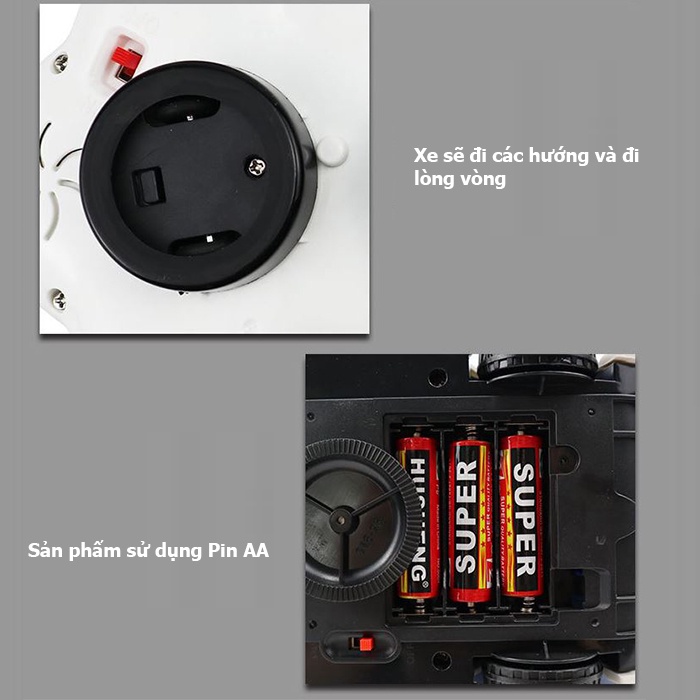 Đồ chơi trẻ em máy bay, ô tô cảnh sát biến hình, xoay 360 độ, có đèn, có nhạc loại xịn