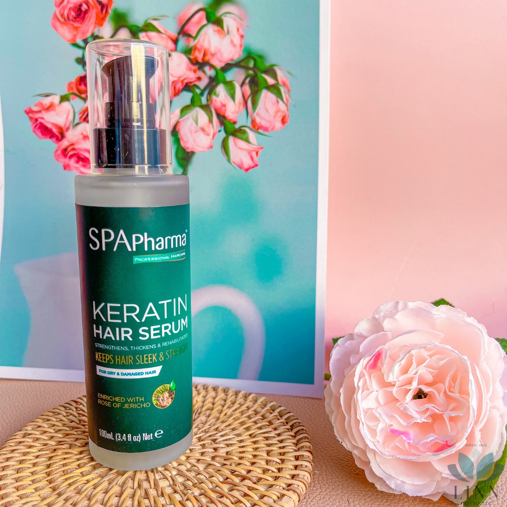 Serum dưỡng tóc Keratin Spa pharma dành cho tóc khô và hư tổn 100ml