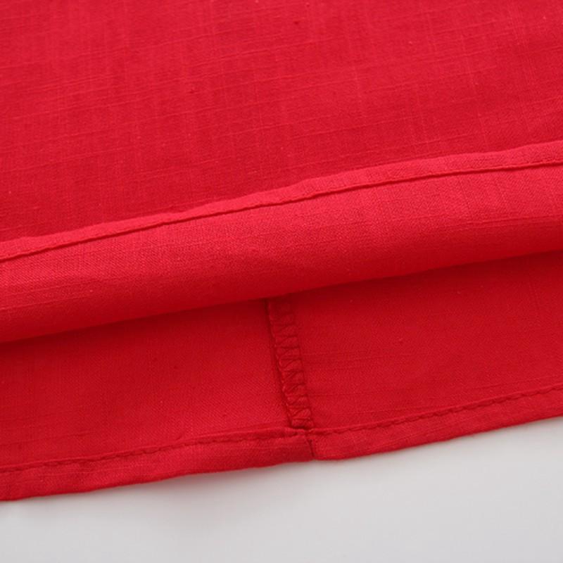 Áo sườn xám sát nách bằng cotton phong cách cổ điển cho bé gái