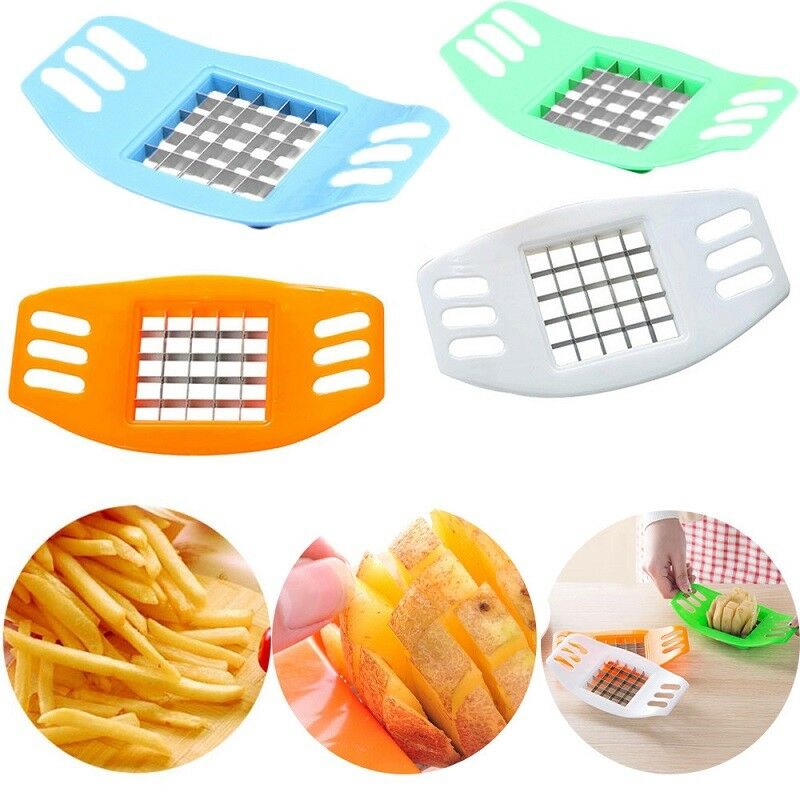 1 Dụng Cụ Cắt Lát Khoai Tây Bằng Thép Không Gỉ Màu Sắc Ngẫu Nhiên