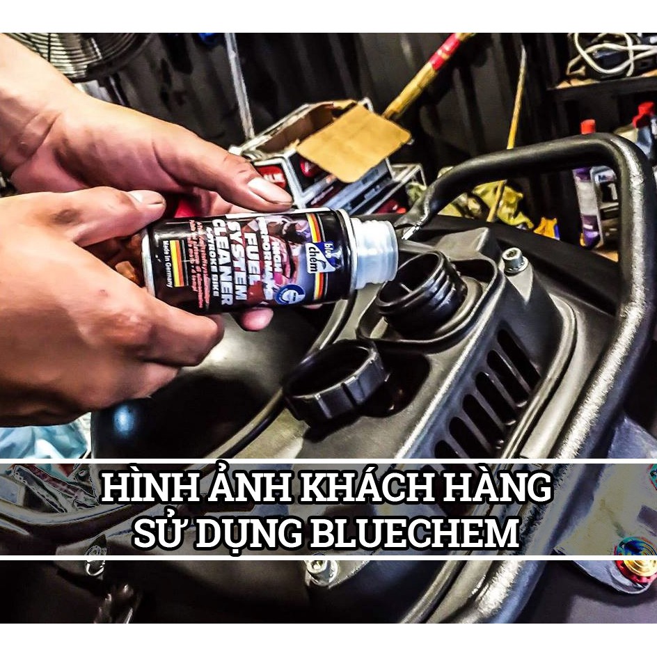 Vệ sinh hệ thống xăng cho ô tô xe máy Bluechem Fuel Sysem Cleaner 50m