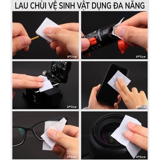 Miếng Vệ Sinh Màn Hình Ướt + Khô, Miếng Lau Màn Hình Điện Thoại, Máy Tính Bảng...