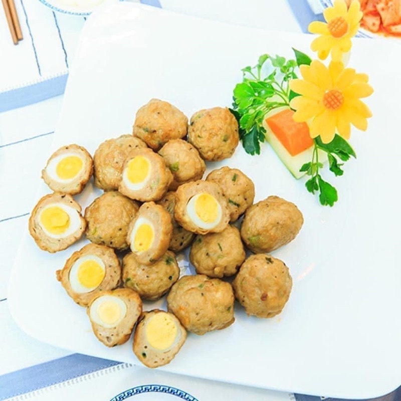 Hoả Tốc-Cá Viên Nhân Trứng Cút-BeCo Food-500gr-Xiên Que Giá Sỉ-Mua Nhiều Giảm Giá-Chất Lượng Cao