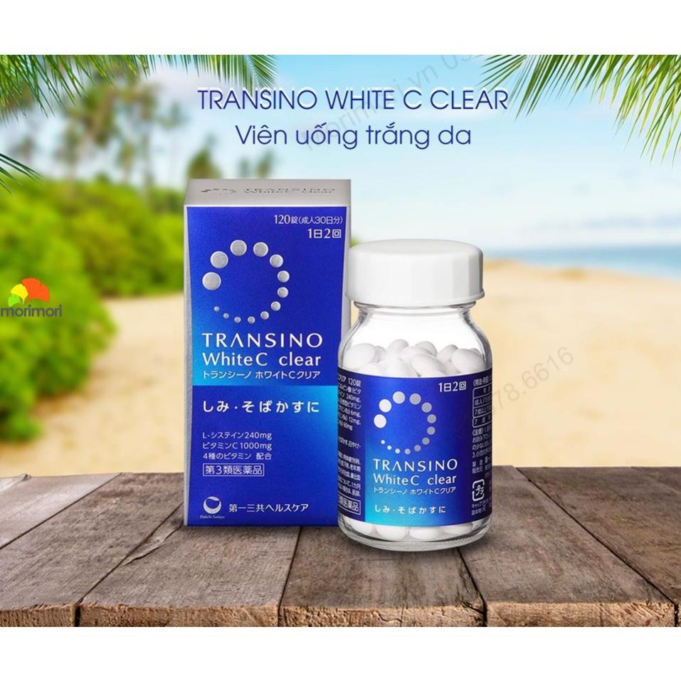 VIÊN UỐNG TRẮNG DA, MỜ NÁM TRANSINO WHITE C 60/120/240 VIÊN NHẬT BẢN