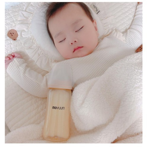 Bình Sữa Moyuum Núm Ti Silicon Hàn Quốc PPSU 170ml/ 270ml Cho Bé
