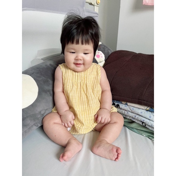 Set đồ bé gái sơ sinh đến 2 tuổi chất thô cotton mềm mát