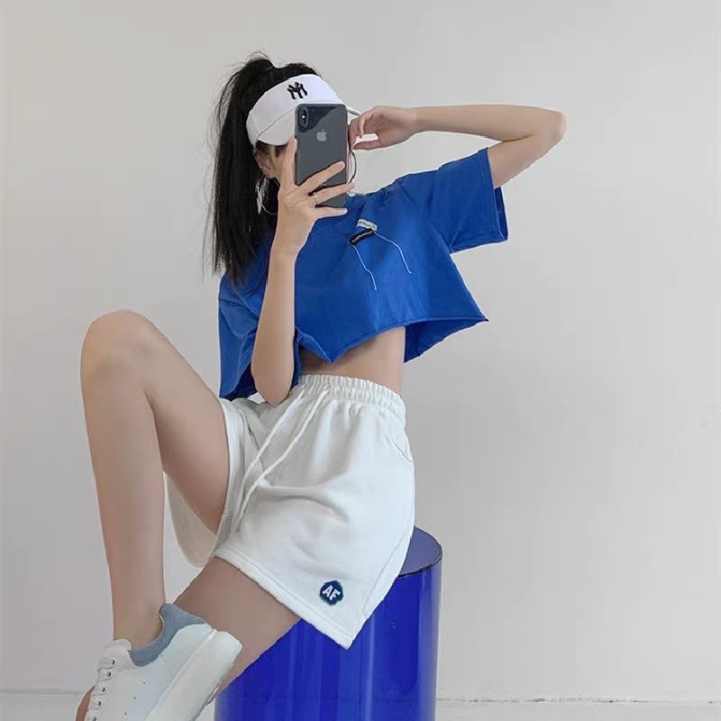 Quần đùi nữ thể thao cạp chun 3 màu - Quần soóc nữ dáng ullzang - Chan Chan Store | BigBuy360 - bigbuy360.vn
