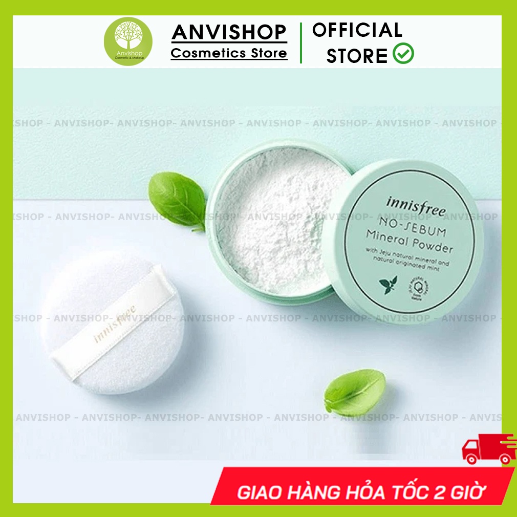 Phấn phủ kiềm dầu dạng bột No Sebum Innisfree
