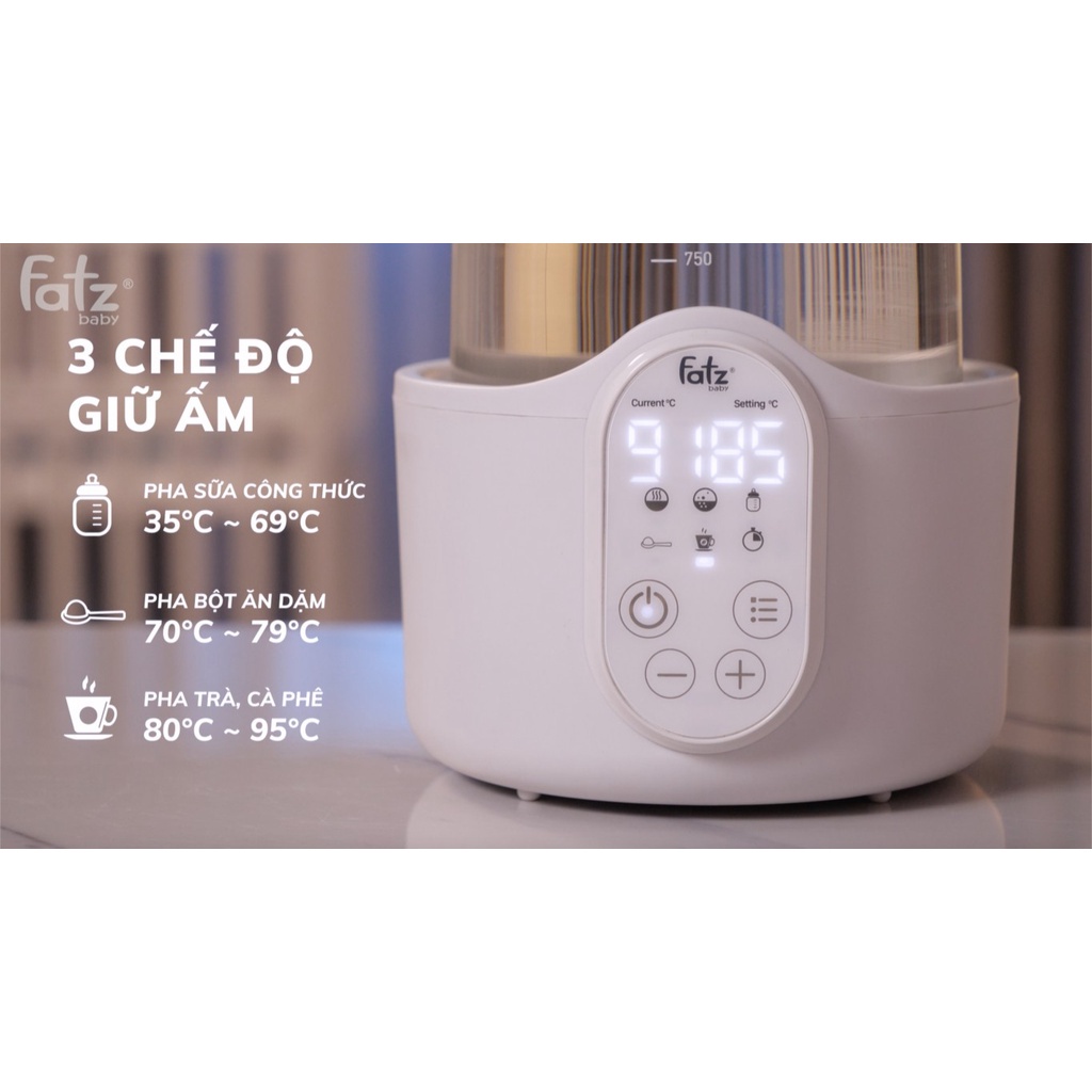 [BH 24 tháng] Máy đun và hâm nước pha sữa điện tử  Fatz Baby QUICK 8 FB3525TN