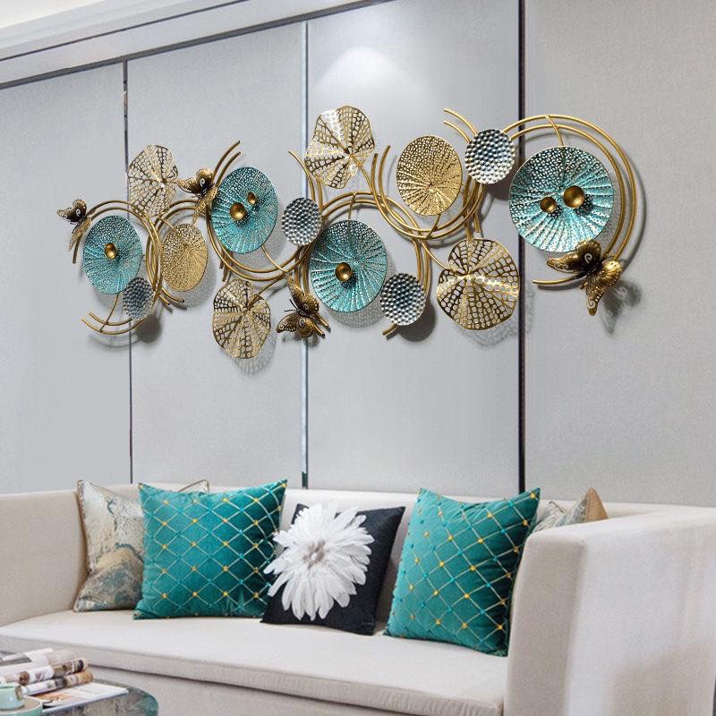 Tranh sắt treo tường lá sen trang trí, decor hiện đại. Bảo hành 3 năm