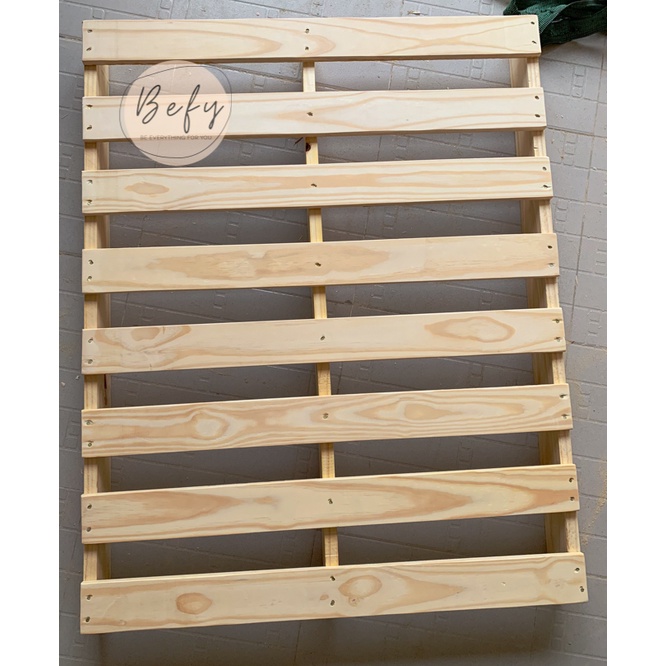 Giường Pallet Gỗ Thông 1m2x2m / Giường Gỗ Thông Gấp Gọn - BEFY