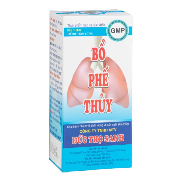 BỔ PHẾ THỦY 150ML – Giúp bổ phế, giảm ho, làm ấm đường hô hấp, viêm họng, khan tiếng hen xuyễn