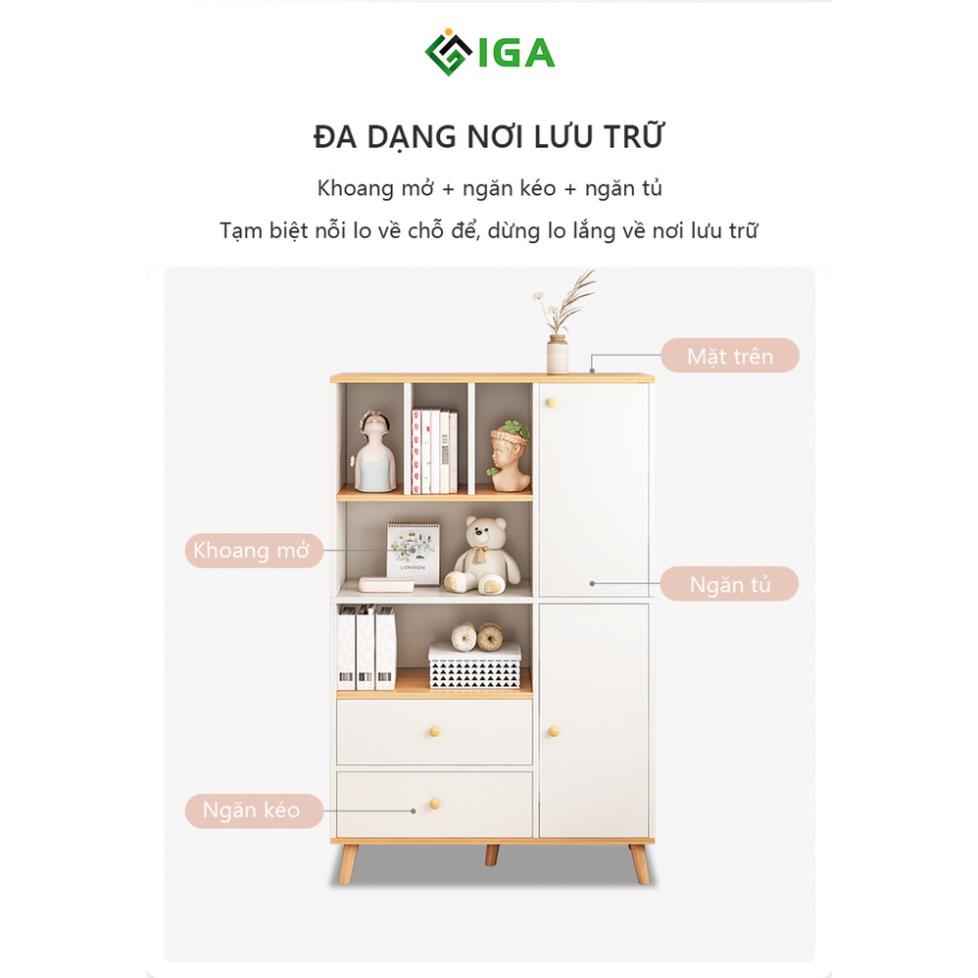 Tủ Sách Kết Hợp Tủ Đồ Cho Bé THông Minh  Hiện Đại Thương Hiệu IGA - GP167/ GP168