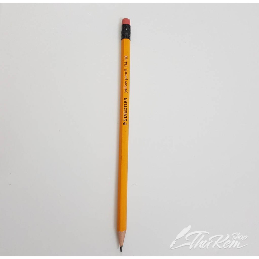 Bút chì Đức HB, 2B STAEDTLER kèm tẩy 134 (thân vàng)