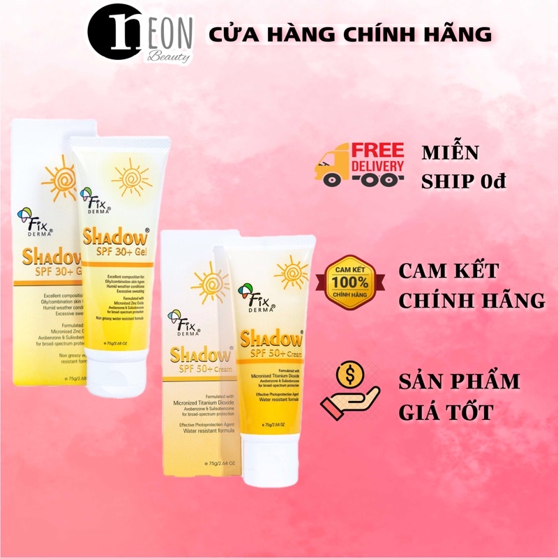 [Phân phối chính hãng] Kem Chống Nắng, Dưỡng Ẩm Da Fixderma Shadow thoáng nhẹ, không gây mụn cho da nhạy cảm