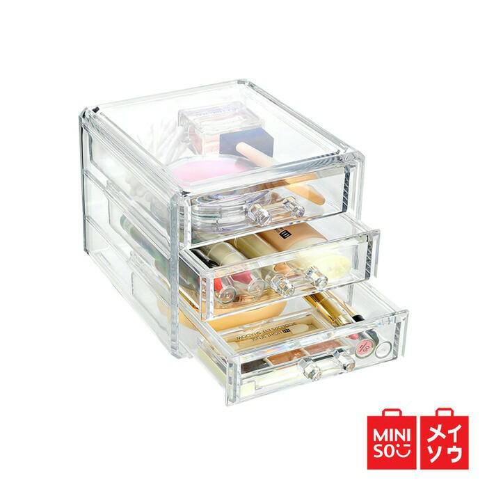 Hộp Đựng Trang Sức Miniso Ba Tầng Tiện Dụng