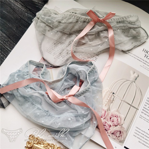 Quần Lót Nữ Ren Bi Nơ Sau Xuyên Thấu Sexy Min Underwear 168205