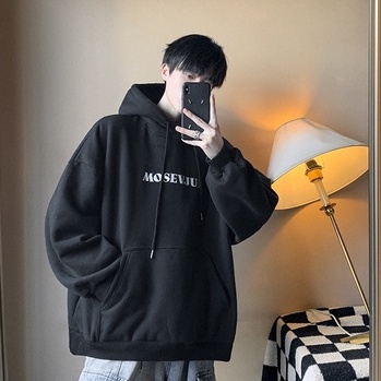 Áo Khoác Hoodie Dáng Rộng Phong Cách Đường Phố Mỹ Thời Trang Thu Đông Dành Cho Nam S-5XL