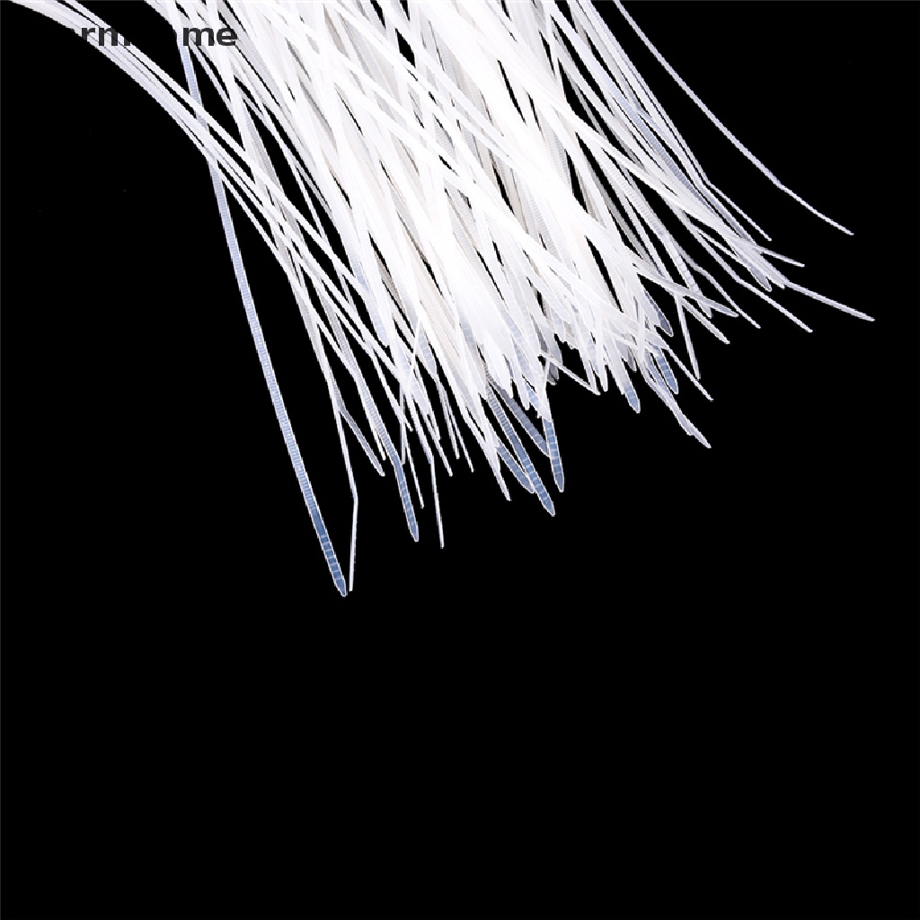 Warmhome 100pcs Fasten White Black Cable Wire Zip Ties Self Locking Nylon Cable Tie RFT
