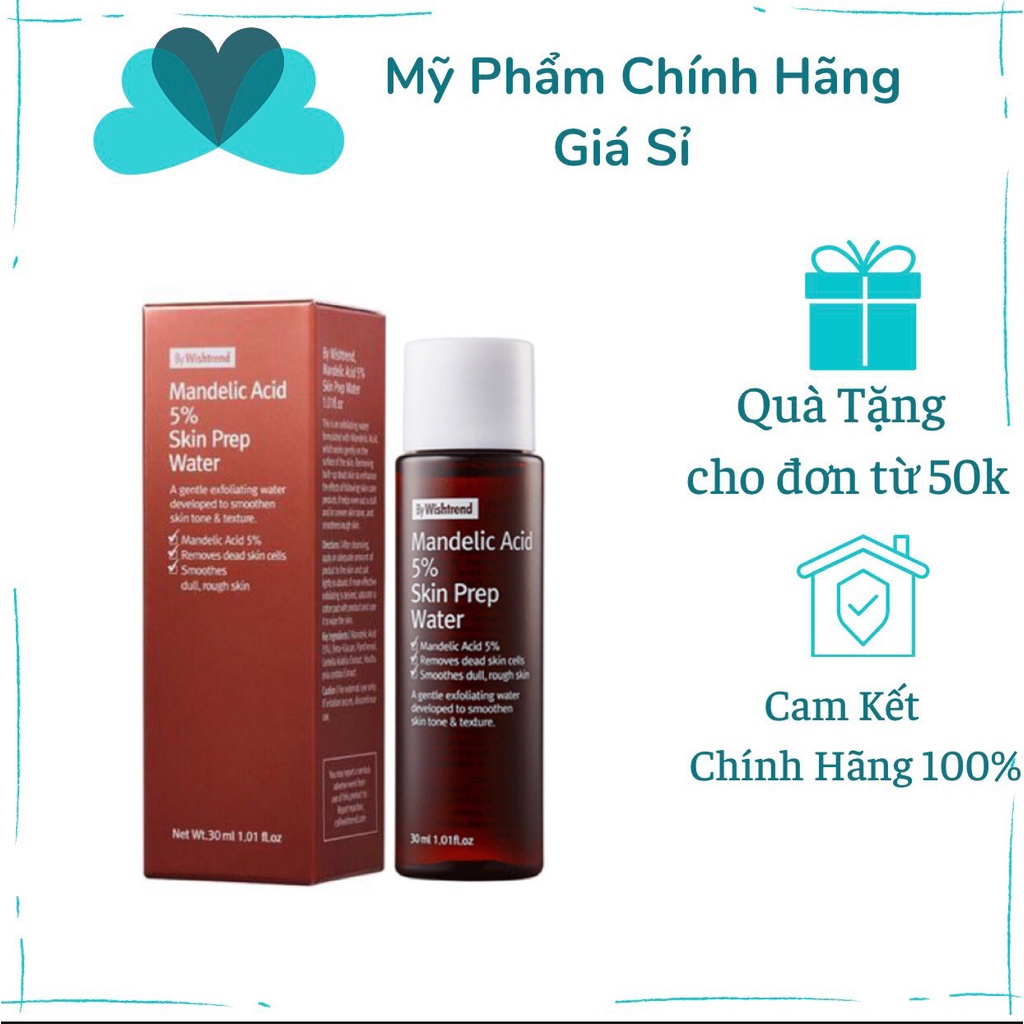 Dung Dịch Tẩy Tế Bào Chết By Wishtrend Mandelic Acid 5% Skin Prep Water 120ml