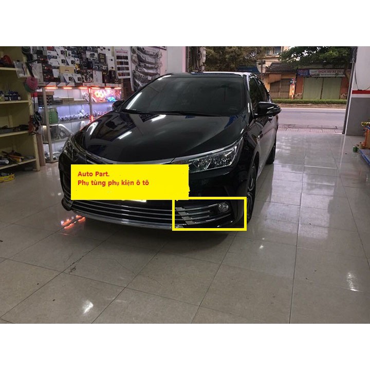 Bộ ốp viền gầm Altis 2017-2019 bao gồm 8 chi tiết