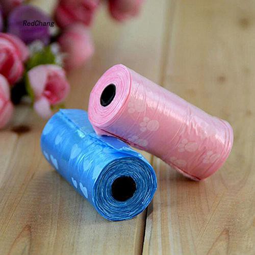 1 cuộn 15 túi đựng chất thải chó mèo