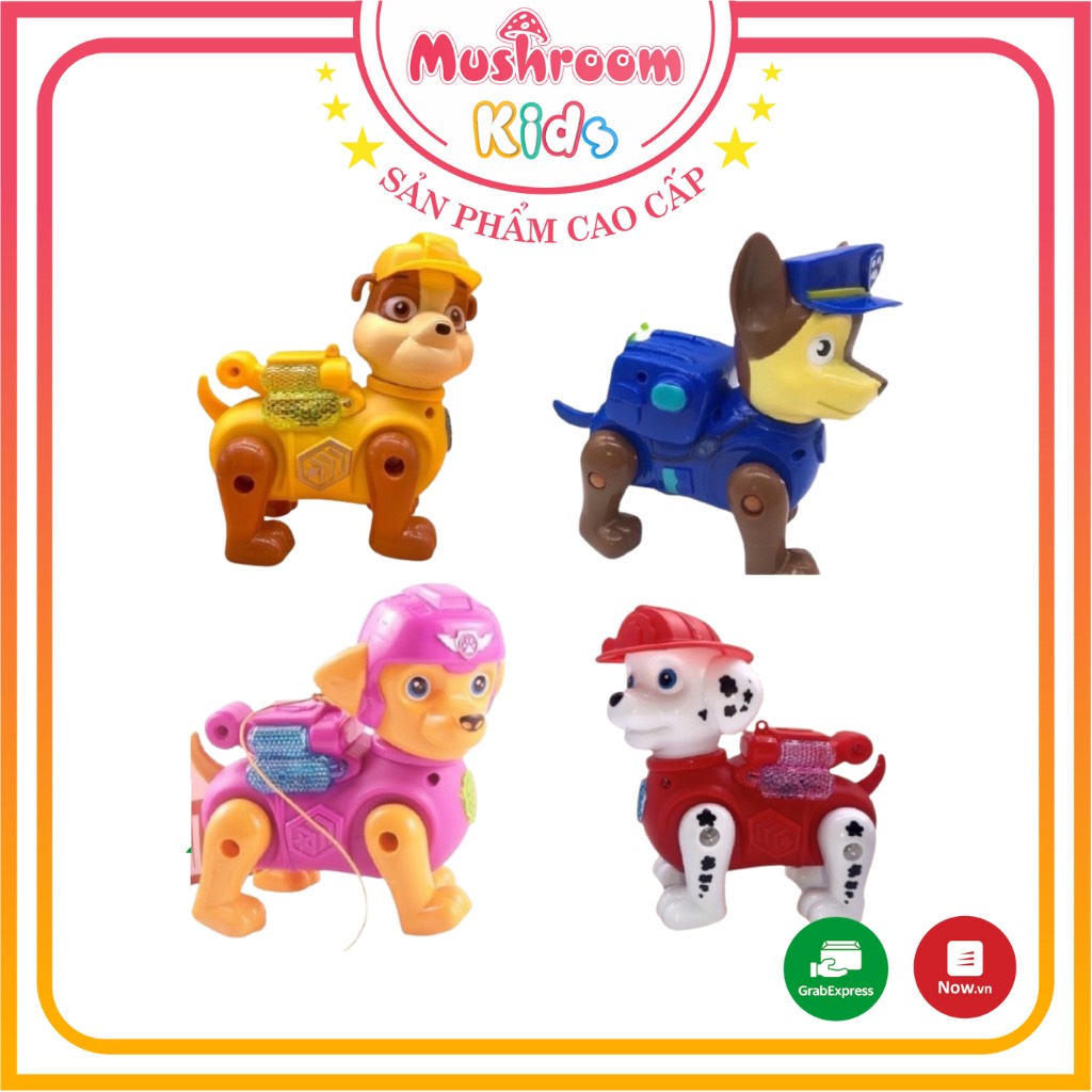 Đồ Chơi Chó Cứu Hộ Paw Patrol Dắt Dây Dùng Pin Có Đèn Nhạc Vui Nhộn Dành Cho Bé