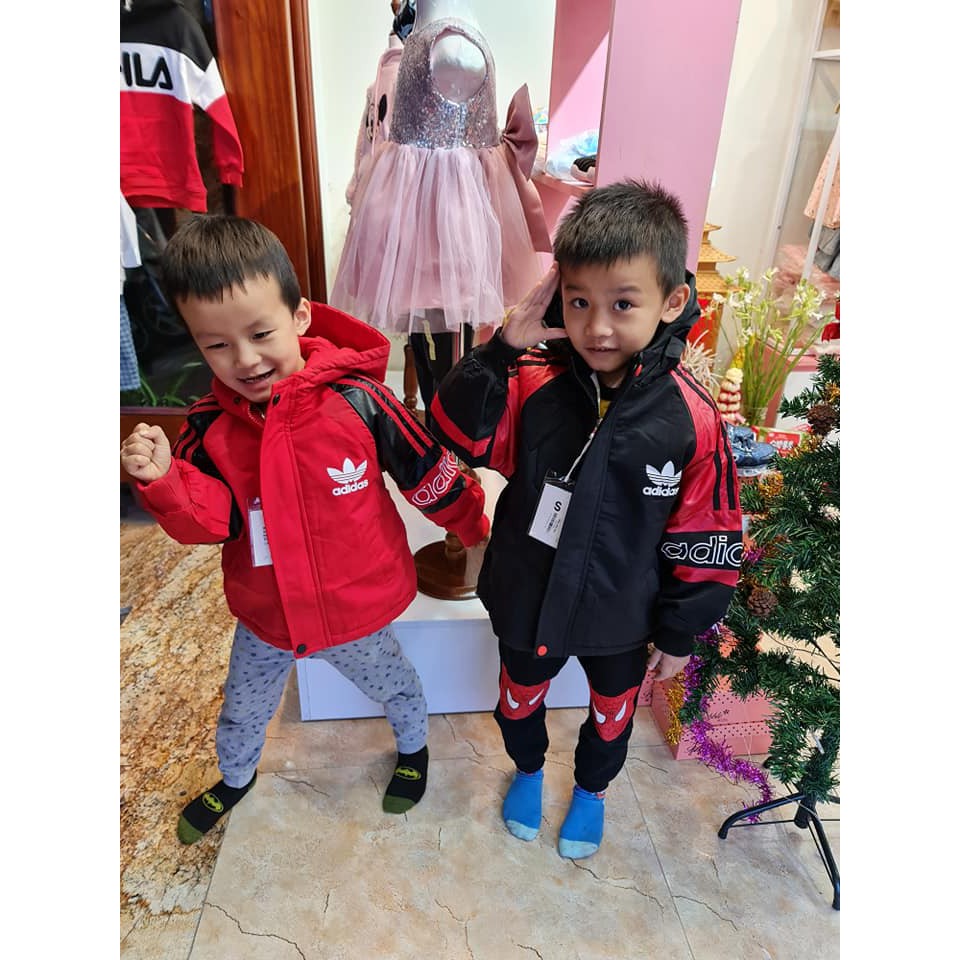 Áo khoác nỉ Addidas 2 màu sz 90-130