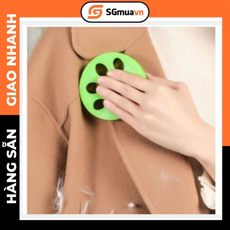 Miếng lăn hút bụi lông pet tóc bám trên quần áo thảm sofa sử dụng được cho máy giặt hình chân chó