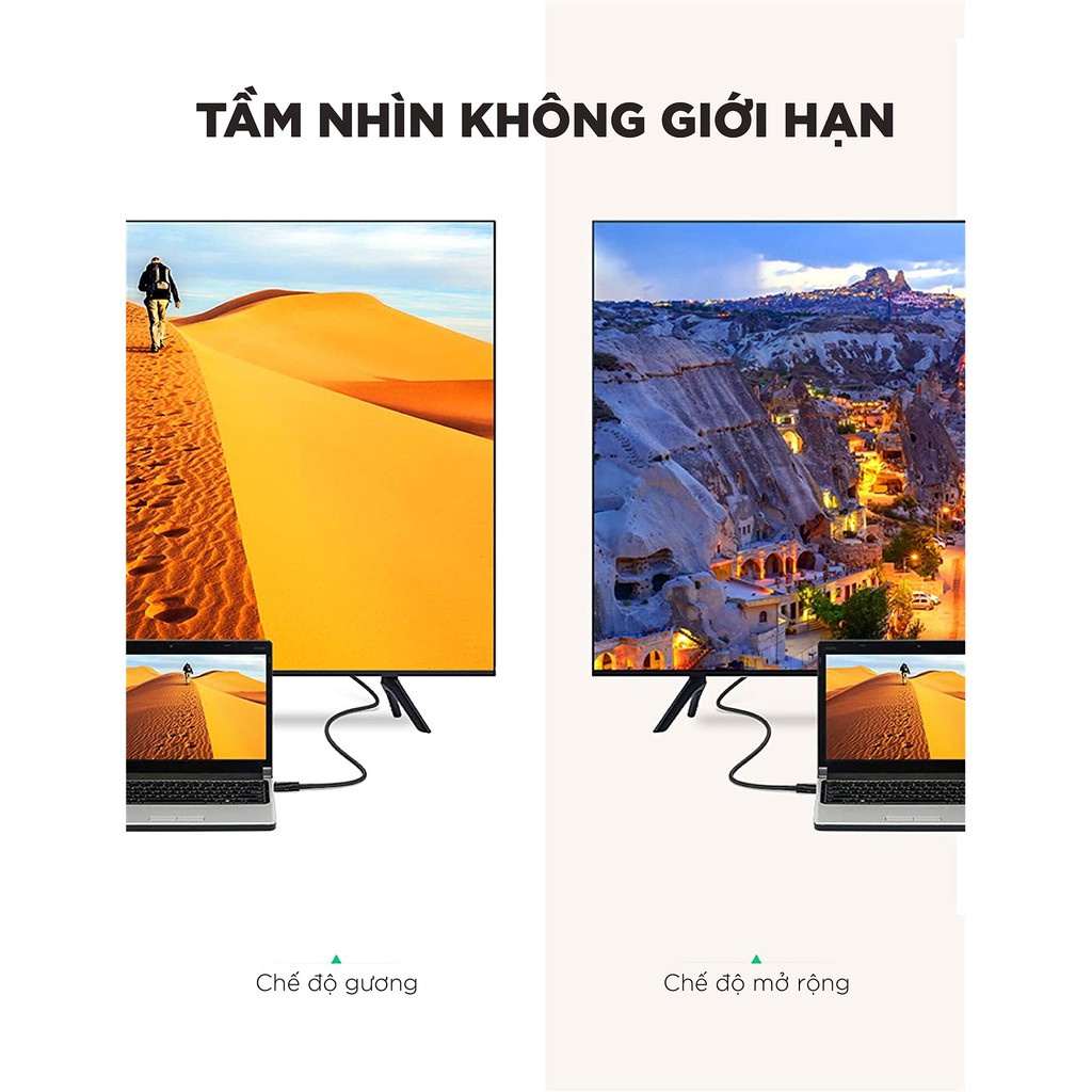 Dây cáp HDMI 2.1 hỗ trợ 8K / 60Hz dài từ 1-3m Ugreen 80404 HD140 - Hàng phân phối chính hãng bảo hành 18 tháng