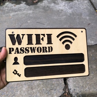 Bảng Gỗ Tên Wifi, Password - Mật Khẩu Wifi - Mẫu Wifi - Bảng Gỗ Woody