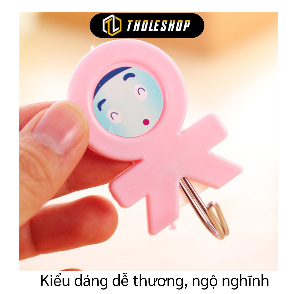 Móc dán tường - Vĩ 3 Móc Treo đồ Tiện Dụng Hình Mặt Cười Keo Dán Siêu Chắc 5701