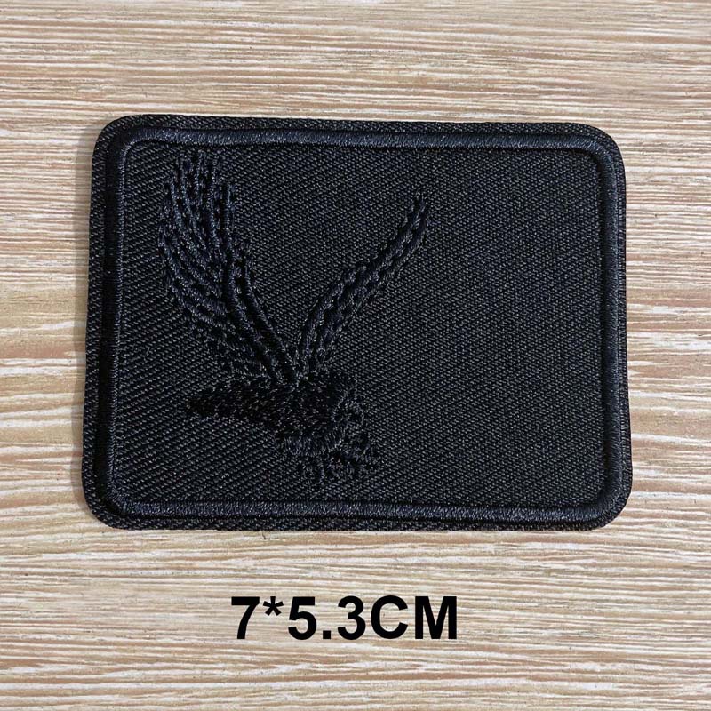 Sticker Ủi Thêu Chữ "SPORTS" Màu Đen 1 Cái / Ủi Dán Balo