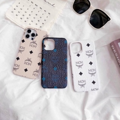 ỐP IPHONE CHỒN CASE MCM VÂN DA