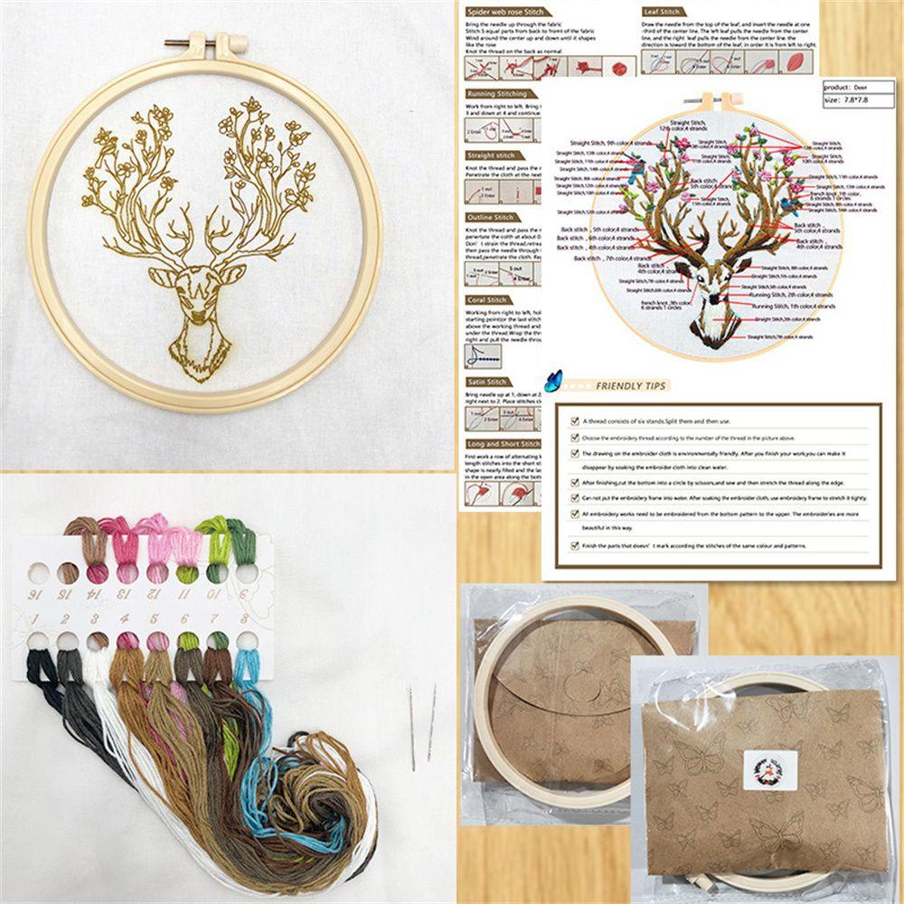 MELODG Bộ Khung Thêu Thủ Công DIY Trang Trí Nhà Cửa