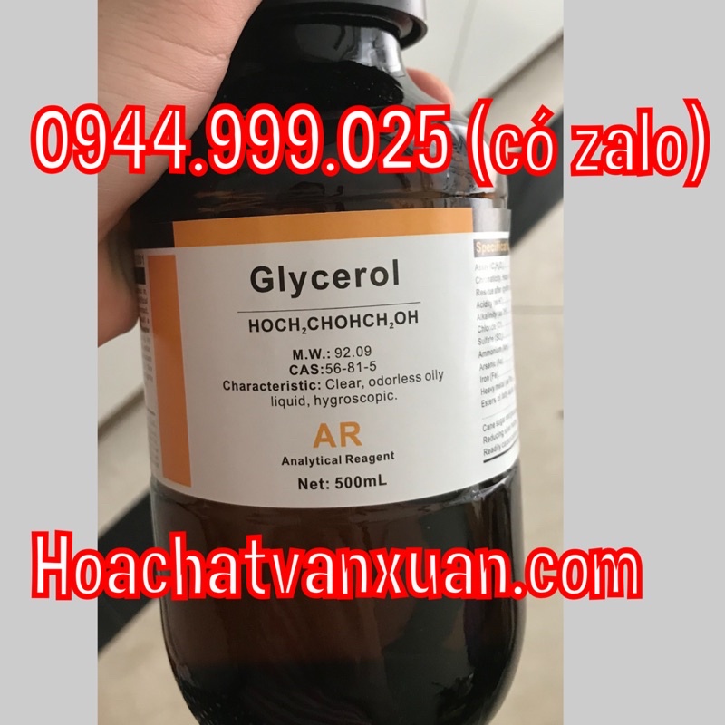 Glycerol hay glyxerol glycerin glyxerin chai 500ml xylong chất dẫn mực hay chất pha mực xăm glycerol