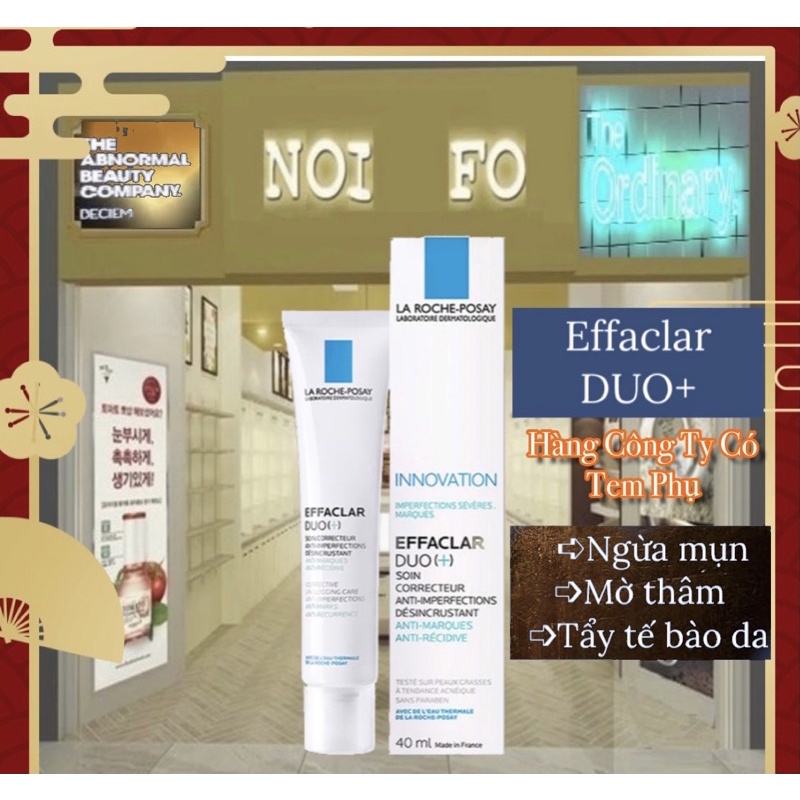 Tem seal -  Kem dưỡng giảm mụn, ngừa thâm Effaclar Duo+