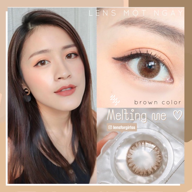 Kính áp tròng một ngày MELTING BROWN của Lensme (1 ngày)